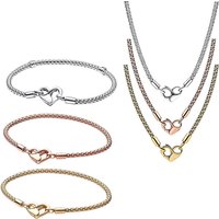 S925 Silver New Snake Bone Chain Heart shaped Necklace Key Love Bee Clavicle Chain Simple Fashion Necklace