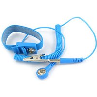 Anti Static Wrist Strap Grounding Bracelet with Adjustable Conductive Band Long Coiled Cable for PC Protection