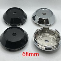 4Pcs 68mm Car Emblem Wheel Center Caps Black Silver For SSR Speed Star Wheel Accessories Auto Wheel Rim Hub Cap Cover Hubcaps