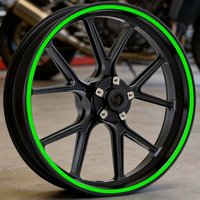 15PCS/1Set Racing Stripe Motorcycle Wheel Stickers Waterproof Durable for 15 16 17 18 and 19-inch Rims Modified Car Vinyl Decals