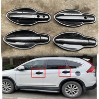 For Honda CRV CR-V CR V 2012 2013 2014 2015 Auto parts Carbon Car Door Handle Bowl Cover Protector Paste Style