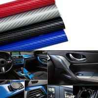 152cm*10/30cm 4D Carbon Fiber Vinyl Film Car Stickers Waterproof DIY Motorcycle Wrap Auto Wrapping Vinyl Foil Accessories