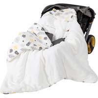 0-12 Months Newborn Baby Blanket In Infant Car Seat Soft Cotton Swaddle Wrap With Windproof Hooded Warm For Outside Travel