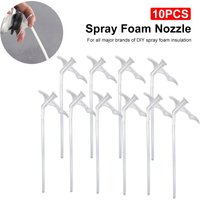 Foam Nozzle 10pcs Replacement Tube for Spray Foam Dispenser Insulation Foam Straw Nozzle Cleaner Adapter for Sealant Filling Gun