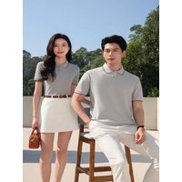 High-end business quick-drying polo shirt custom digital printing loose and breathable large-sized polo shirt for polo games cus