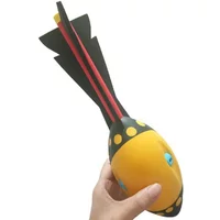 1pc Torpedo throwing ball PU Foam flying ball With whistle With tail Soft Rocket Ball Outdoors Throwing toys