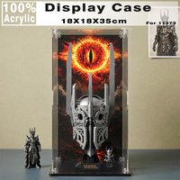 Acrylic Display Box for Lego 11373 Sauron's Helmet Clear Display Case (Lego Set not Included)