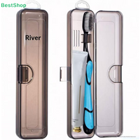 〔R〕Translucent Travel Toothbrush Case,Portable Plastic Storage Box for Toothbrush & Toothpaste,Ideal for Travel&Business Trip