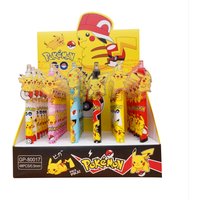6pcs Pokemon Pikachu Press Gel Pens For Writing 0.5mm Black Ink Neutral Pen Promotional Gift Office School Supplies