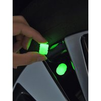 AliExpress NONE Luminous Car Tire Valve Cap Fluorescent Night Glowing Tire Decor Motorcycle Electric Bicycle Hub Valve Caps Car Accessories