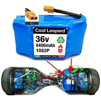2026 Model 36V 4400mAh 10S2P Lithium Battery Pack for Self Balancing Electric Scooter Hoverboard Unicycle BMS Safe