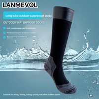Knee high Waterproof Socks Hiking Wading Outdoor Camping Cycling Skiing Mountaineering Warm New Long Knee high Waterproof Sock