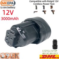 L1215 12V 3.0Ah Li-ion Battery Replacement For AEG Ridgid BS12C2 BSS12C L1215P L1215R lpega cordless handheld electric drills