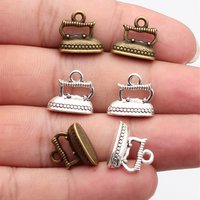 WYSIWYG 10pcs 13x14mm Antique Silver Color Antique Bronze Color Iron Charms Pendant For Jewelry Making DIY Jewelry Findings