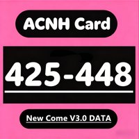 New 425-448 ACNH Card NFC Villager Resident Cards High Quality Printed Collectible Game Cards Pocket Size 85.5x54mm Nice Pack