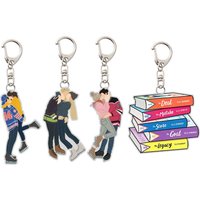 Off Campus TV Series Acrylic Keychain Drama Character Acrylic Standee Desktop Decor Cute Couple Hannah Garrett Fans Collection