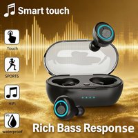 New Y30 Bluetooth Headphones Sports Headphones Y30 Wireless Bluetooth 5.0 Touch Motion Noise Reduction Earbuds with Microphone