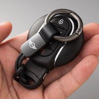 Man Women Leather Rope Keyring Key Chain Ring Car Logo Keychain For BMW Mini Cooper Countryman Clubman R55 R56 R60 F54 F55 F56