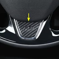 Carbon Fiber Steering Wheel Trims For Mitsubishi Eclipse Cross 2018 2019 2020 2021 2022 2023 2024 2025 Cover Decoration