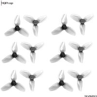 12PCS HQProp 2.2 inch Propeller T2.2X2X3 Grey 3-Blade Poly Carbonate CW CCW Props Set For 2 inch FPV Frame or PAVO20 PRO