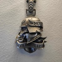 Vintage Soldier Helmet Skull Pendant Necklace Antique Silver Metal Gothic Punk Military Style Charm Jewelry Gift for Men