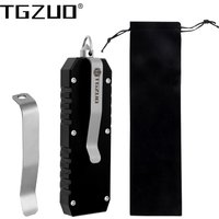 TGZUO Aluminum Alloy Handle Steel Blade Head Woodworking Outdoor Hand Tool With clip Black Handle