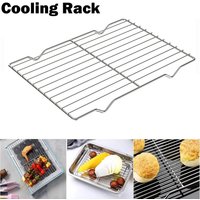 New Stainless Steel Cooling Rack Non-stick Silver Baking Tray Grill Plate