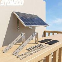 Solar Panel Mounting Hooks for Balcony Bracket System 2 Pack Adjustable Solar Panel Hooks Durable Bracket Supports