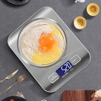 Electronic Kitchen Scale Stainless Steel Baking Scale 10kg Food Weighing Scale Portable Gram Scale Household Kitchen Scale