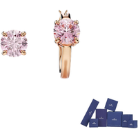 Swarovski Connexus Synthetic Cubic Zirconia Earrings Women's Pink 5691181