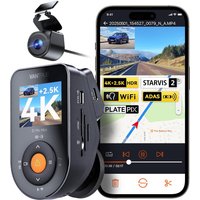 Vantrue S1 Pro Max 4K+2.5K DashCam Front and Rear STARVIS 2 PlatePix Night Vision Dash cam 2 Channel HDR Dash Camera for Cars