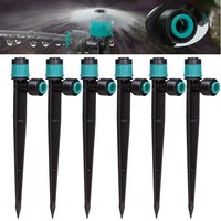 Garden 14CM Bubbler Watering Sprinklers Drip Emitter Micro Sprayer Adjuatable Full Circle 1/4" 4/6MM Quick Push Connecter Nozzle