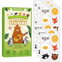 36pcs Natural Plant Essential Oil Mosquito Repellent Stickers, Portable Anti-Mosquito Patches for Outdoor Travel Home Use
