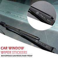 4Pcs Car Front Rear Wiper Stickers Window Trunk Decoration For Alfa Romeo Giulia Stelvio Junior Giulietta Mito 4C Spider GTV 147