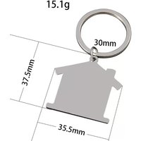 10Pieces Creative House Stainless Steel Keychain Warm Family Gift Fashion Car Keychain Thanksgiving Gift Free Shipping