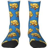 Chocobo Final Fantasy Dress Socks Men's Women's Warm Funny Novelty Crew Socks