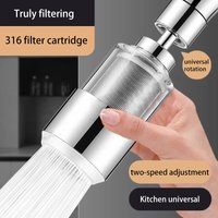 Two-speed Kitchen Faucet Anti-splash Head Spout Filter Household Universal Multi-function Water Purification Faucet Extender