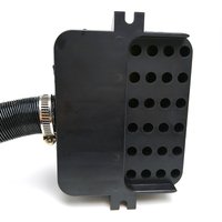 25mm Air Diesel Heater Intake Filter Silencer + Intake Duct Pipe Stretch Length 60cm/200cm + 2x Hose Clam For Car Truck VAN E