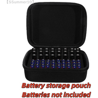 【SSummer10】Handheld Portable Hard Battery Organizer Case - Holds 54 AA/AAA Batteries EVA Storage Bag for Travel【SS】