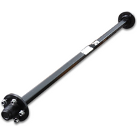 1800KG Heavy Duty Straight Trailer Axle 45mm square Trailer Axle Beam with 5 Lug Lazy Hub Non Braked Trailer Axle