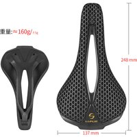AliExpress NONE Mountain Road Bike 3D printing bicycle saddle front seat mat hollow Honeycomb heat dissipation comfortable steel rails