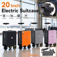 20 Zoll Elektrischer Koffer, Handgepäck-Trolley mit großer Kapazität, TSA-Schloss, Rollkoffer für Männer, Frauen, Kinder, fahrbarer Reisekoffer