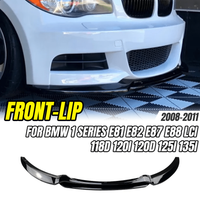 Front Bumper Lip Splitter Canard Diffuser Kit For BMW 1 Series E81 E82 E87 E88 2008-11 LCI 118d 120i 125i 135i Car Styling Parts