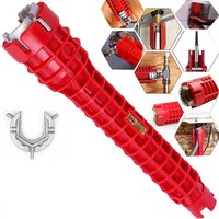Flume Wrench Anti-slip Kitchen Sink Repair Tools Bathroom Faucet Assembly Key Plumbing Installation Wrench