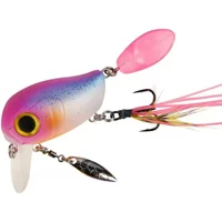 Topwater Crankbaits 8g Fishing Lures with Spinner Wobblers Rotating Glitter Artificial Hard Baits Freshwater Bass Lures Tackle