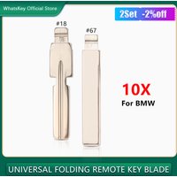 10Pcs HU58 HU92 KD Car Flip Remote Key Blade #18 #67 For BMW CAS3 CAS4 E36 E39 E38 E63 E83 E53 F10 F20 F30 1 2 3 5 7 Series