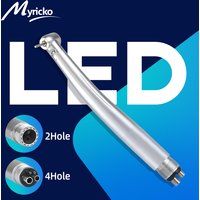 Dental rotation LED Handpiece Integrate E-generator High Speed Ceramic Bearing Standard Head Push Button 3 Water Spray Turbine
