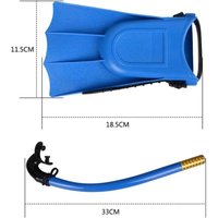 New Anti-Fog Children Diving Mask Set Adjustable Easy To Use Swimming Goggle Masks PVC Snorkel Fins Kit For Kid Boys Girls
