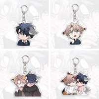 Sketch Hot BL Manwha Cartoon Anime Acrylic Fun Keychain Jewelry Gift Bag Charms Keyring Souvenir Creative Key Chain Pendant