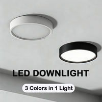 Plafonnier LED 3 couleurs à montage en surface, ultra fin, type panneau